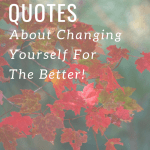 27 Changing Yourself For The Better