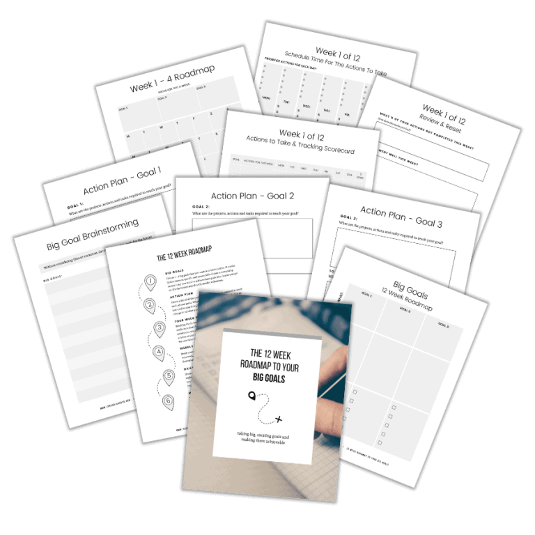 12 Week Goal Setting Worksheet - Free Printables