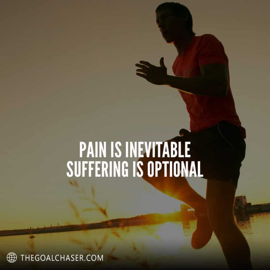 pain workout quote