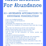 Affirmations for Abundance