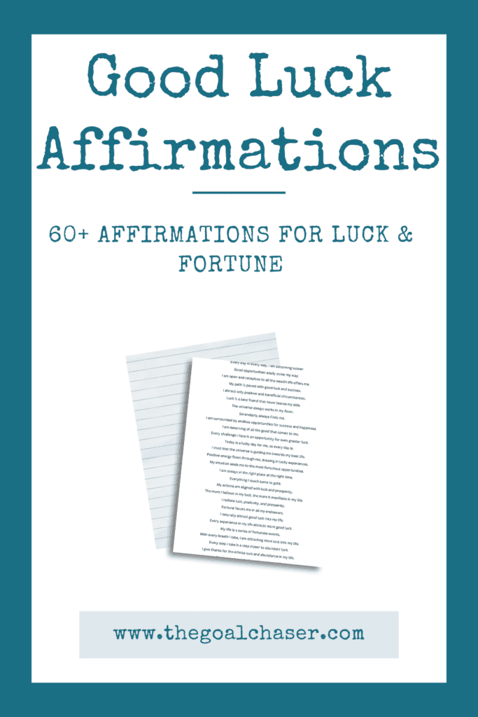 Affirmations for good luck