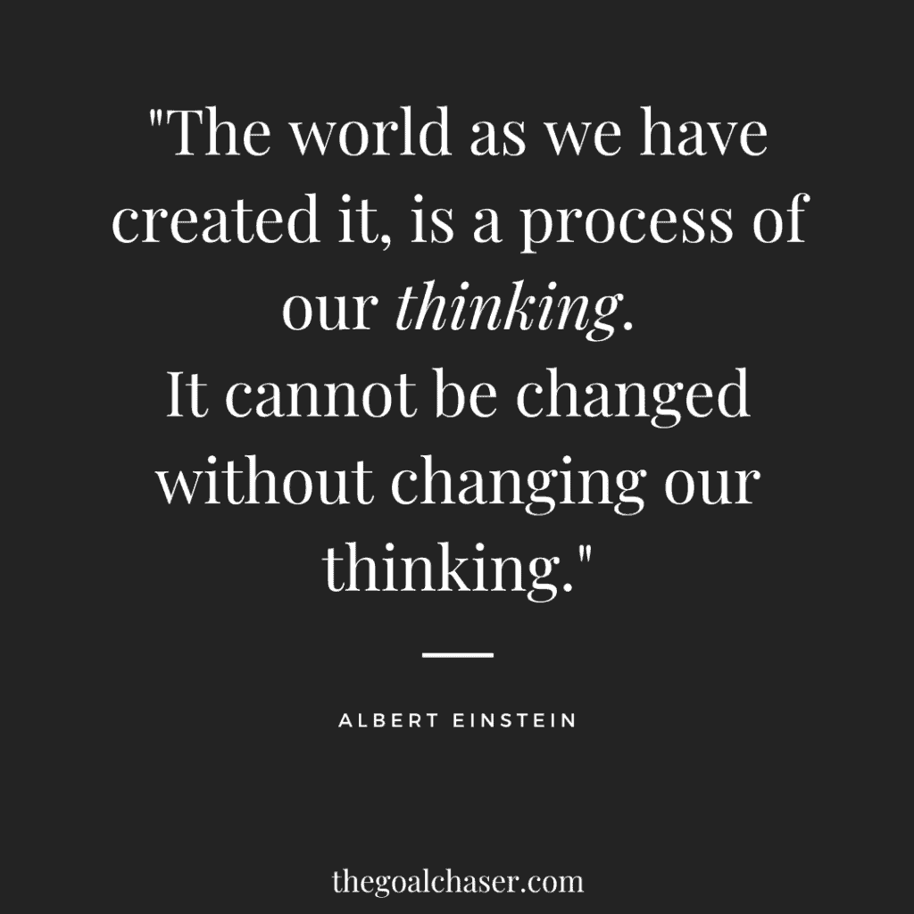 Albert Einstein quote about thinking