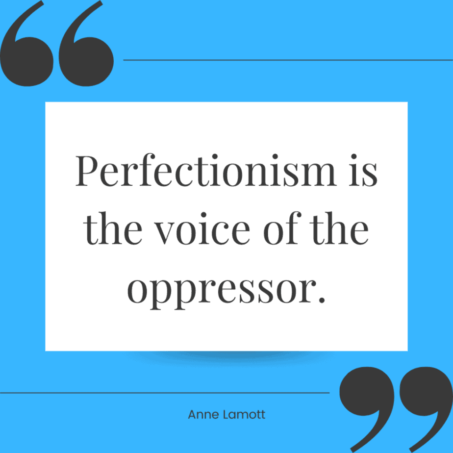 Anne Lamott perfectionism quote
