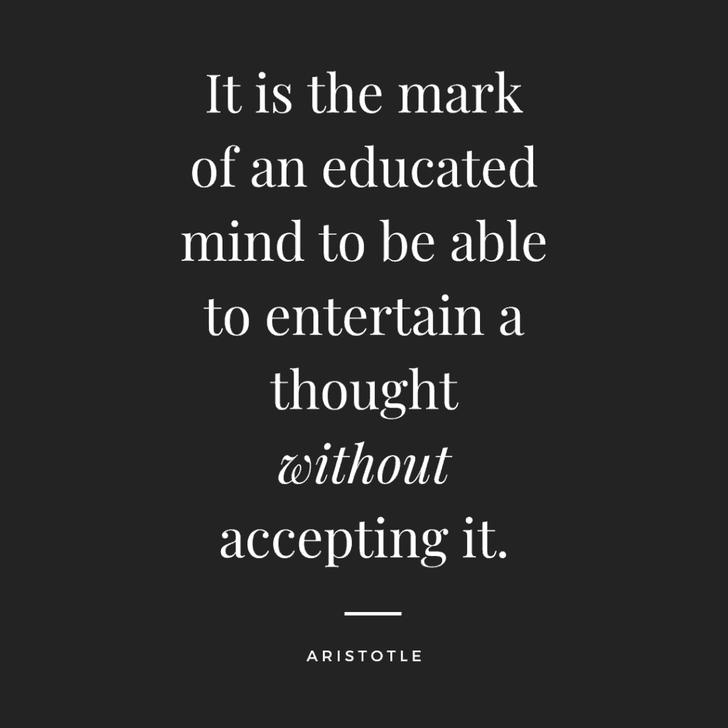 Aristotle Quote on Thought