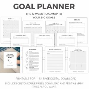 12 Week Goal Setting Worksheet - Free Printables