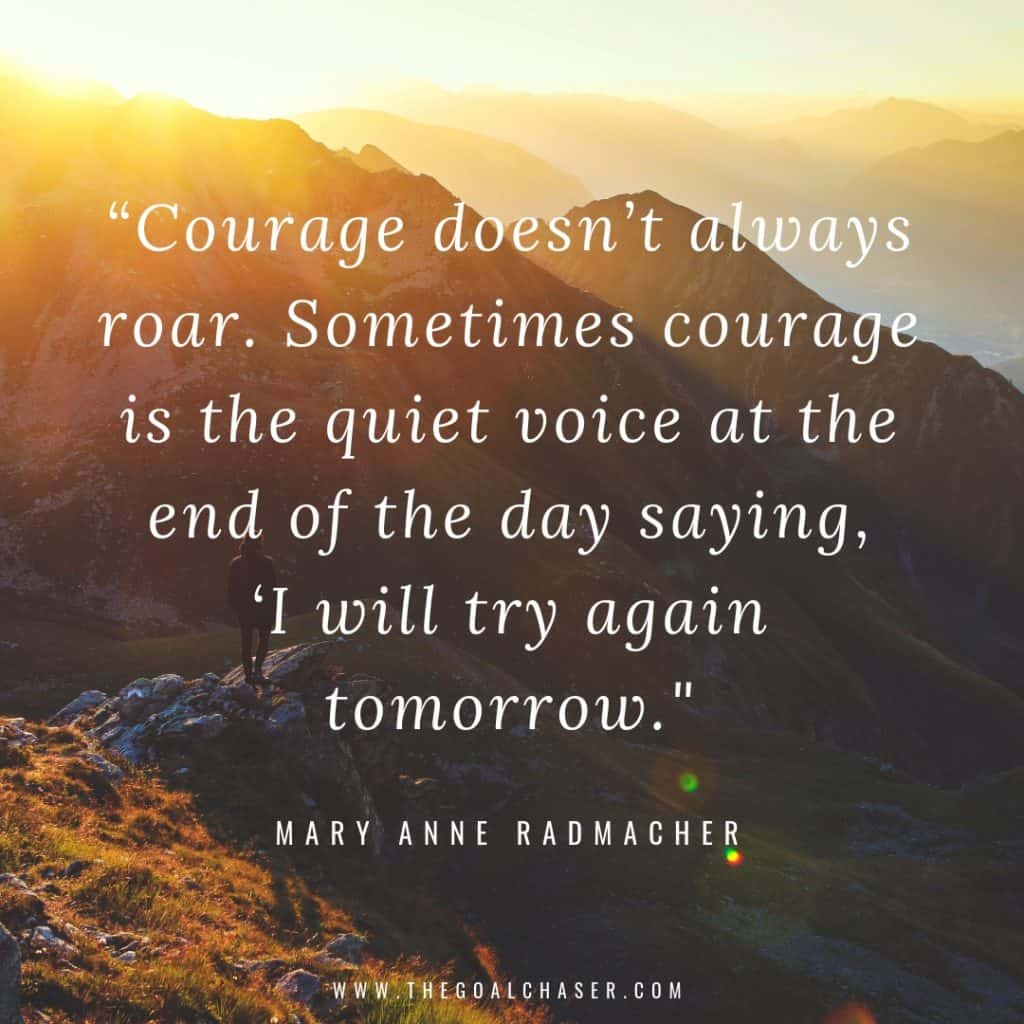 Inspirational good night quotes - Mary Anne Radmacher (1)