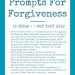Journaling Prompts For Forgiveness