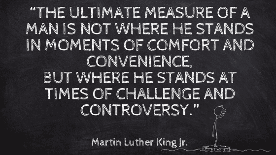 Martin Luther King Jr. Quote on Tough Times