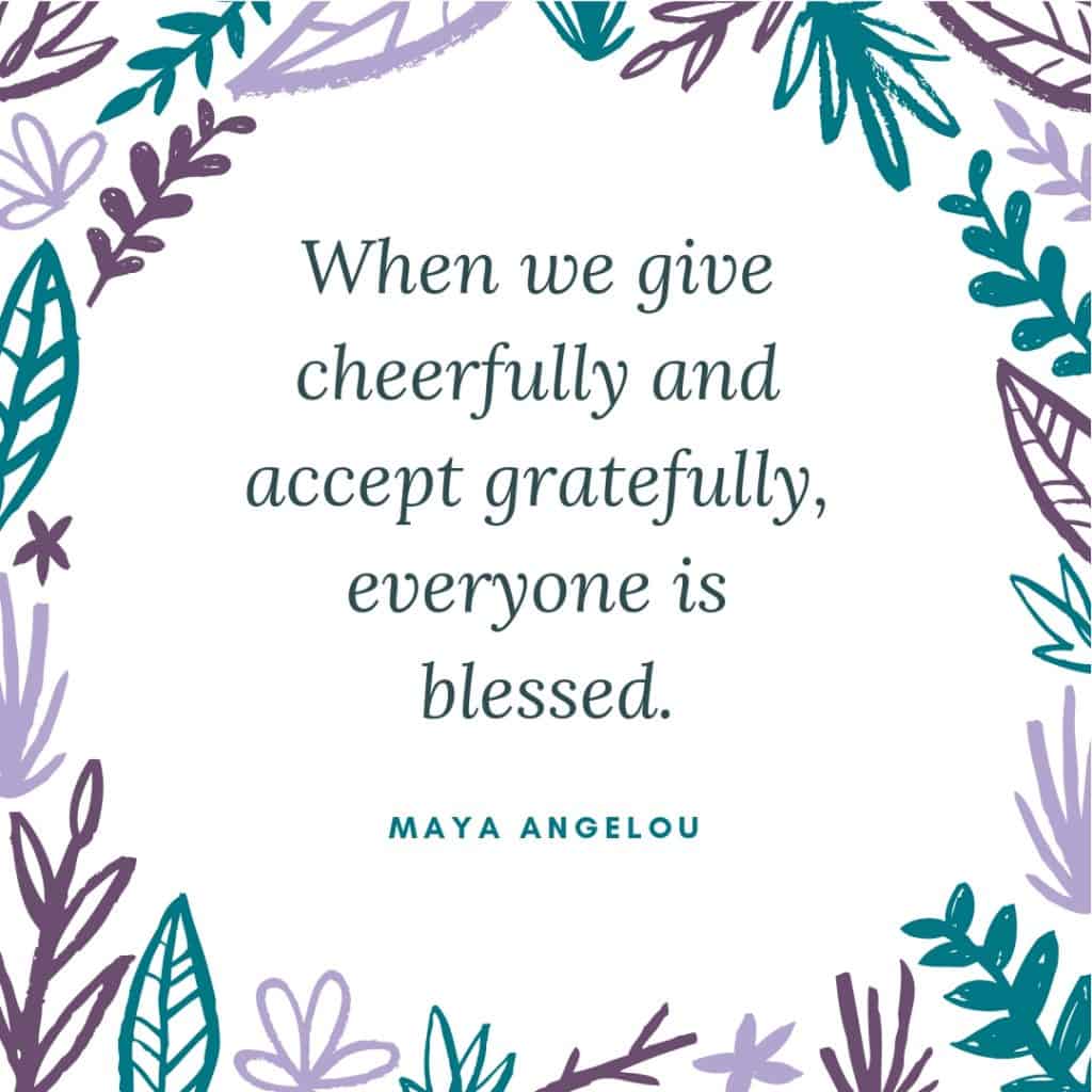 Maya Angelou gratitude