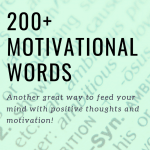 Motivational words