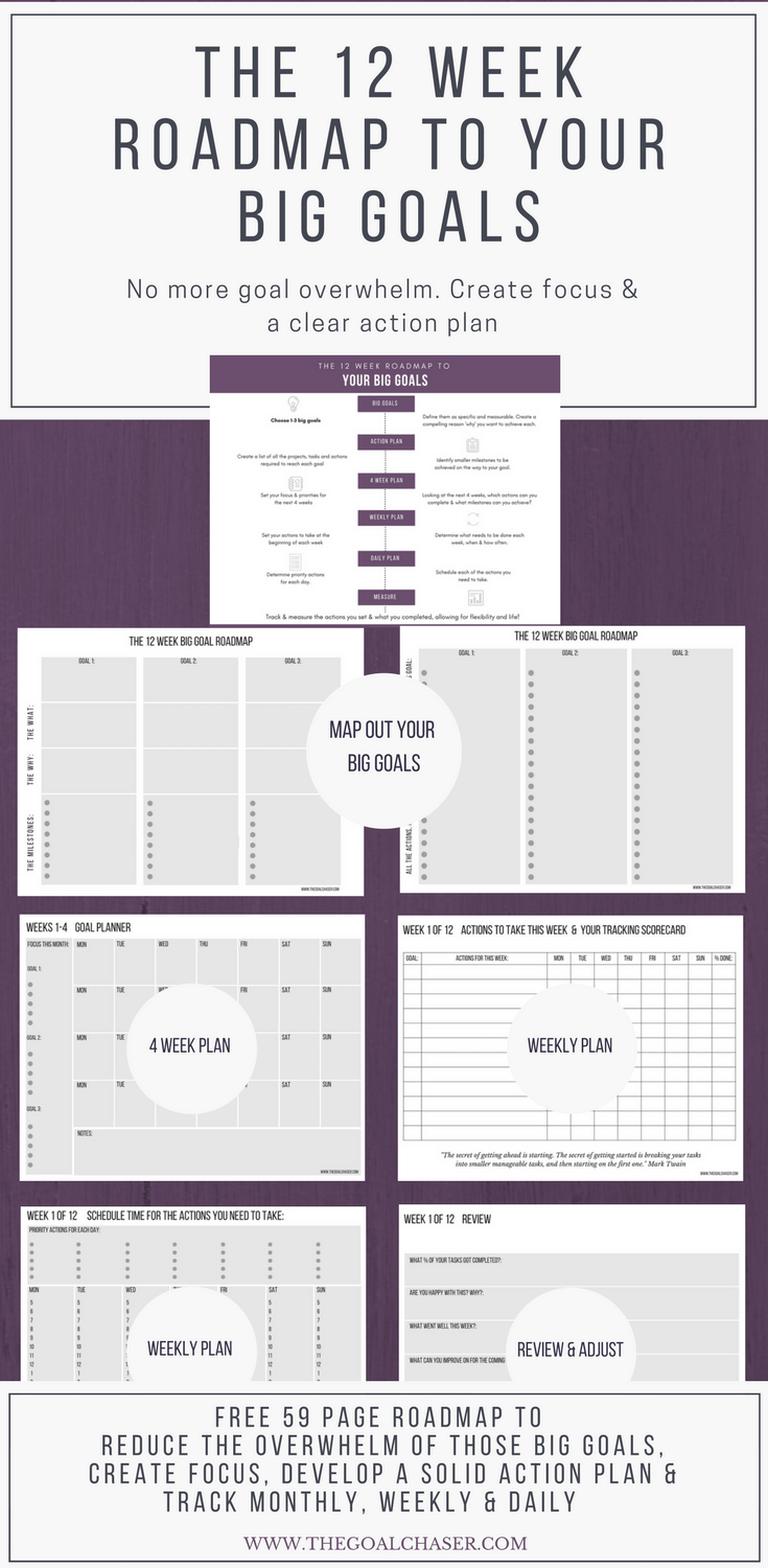 12 Week Year Goal Template