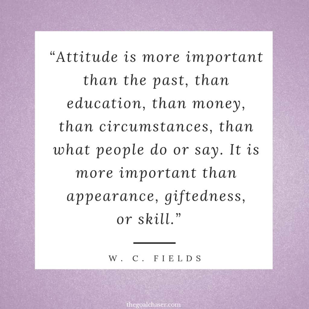 Positive attitude quotes WC Fields