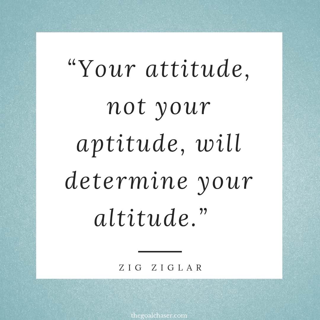 √ Success Positive Attitude Goal Quotes
