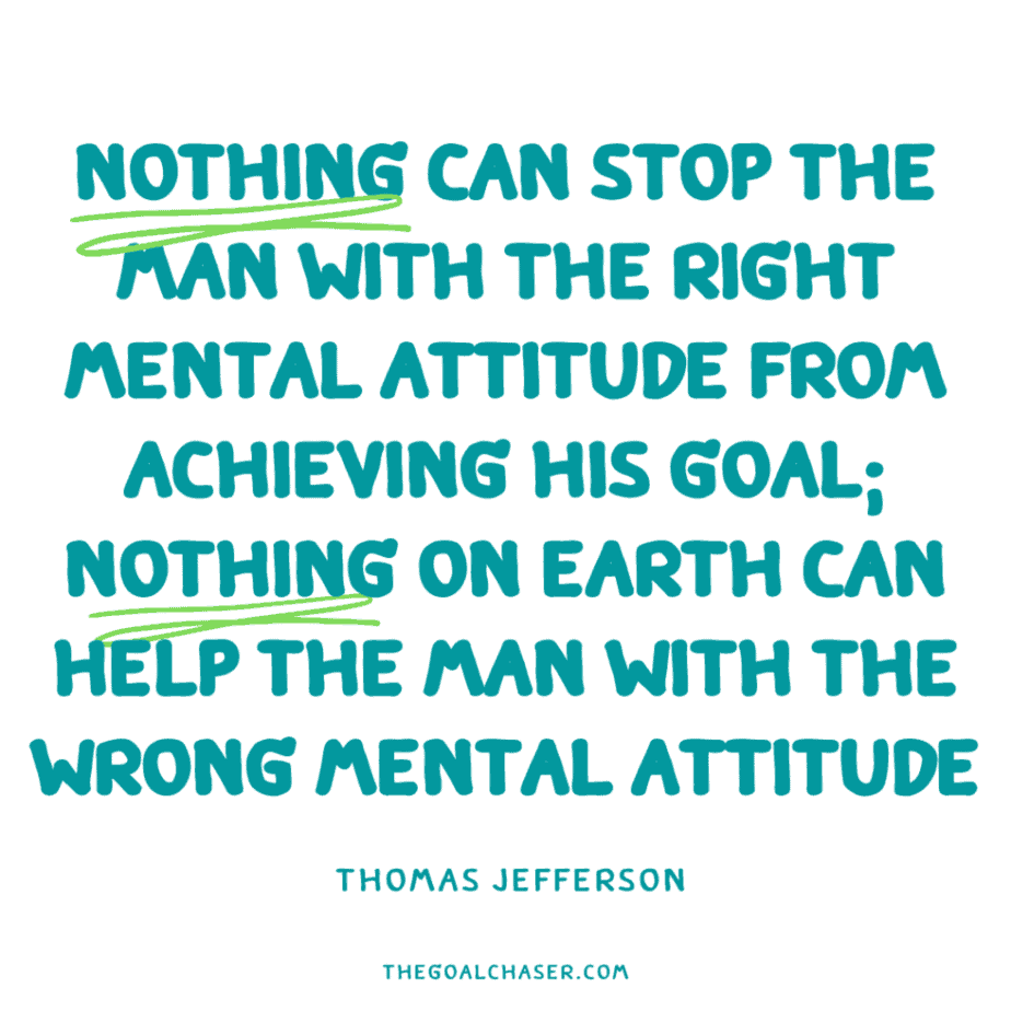 Thomas Jefferson Attitude Quote
