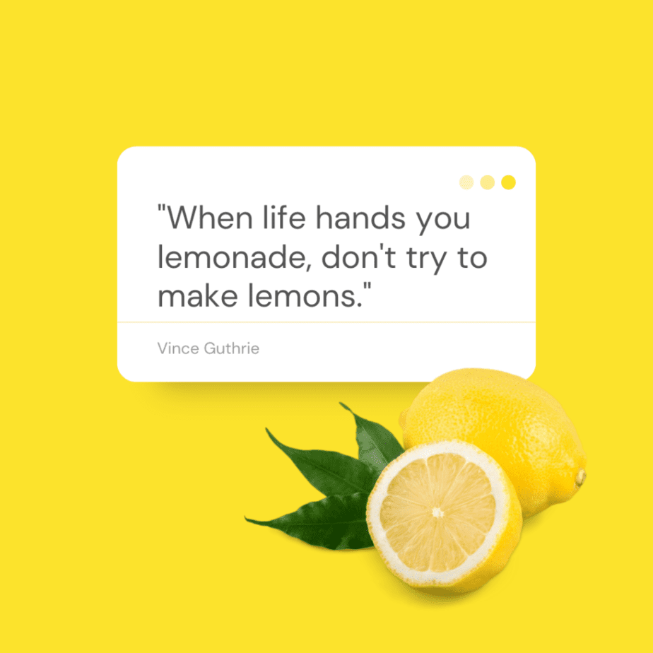 When Life Gives You Lemons Quotes & Sayings The Goal Chaser