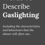 Words to describe gaslighting