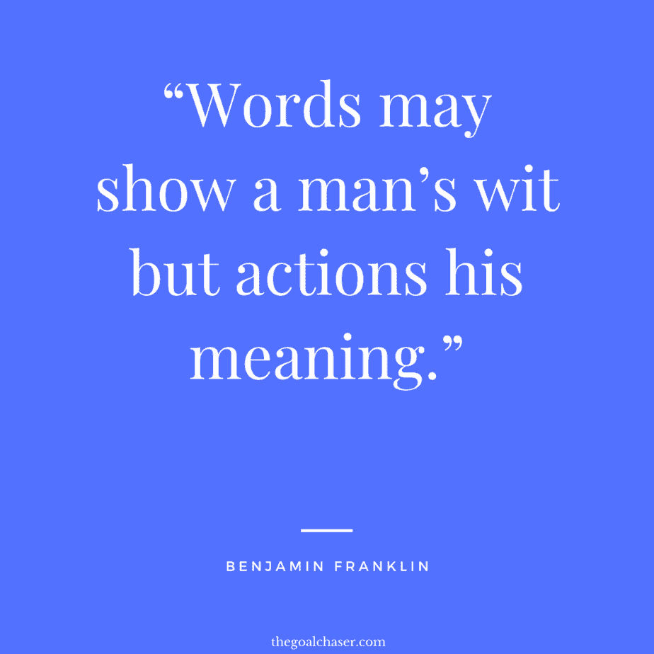 actions worth more than words