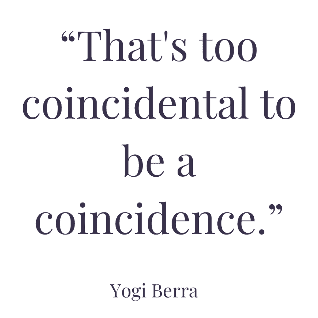 funny quotes on coincidences