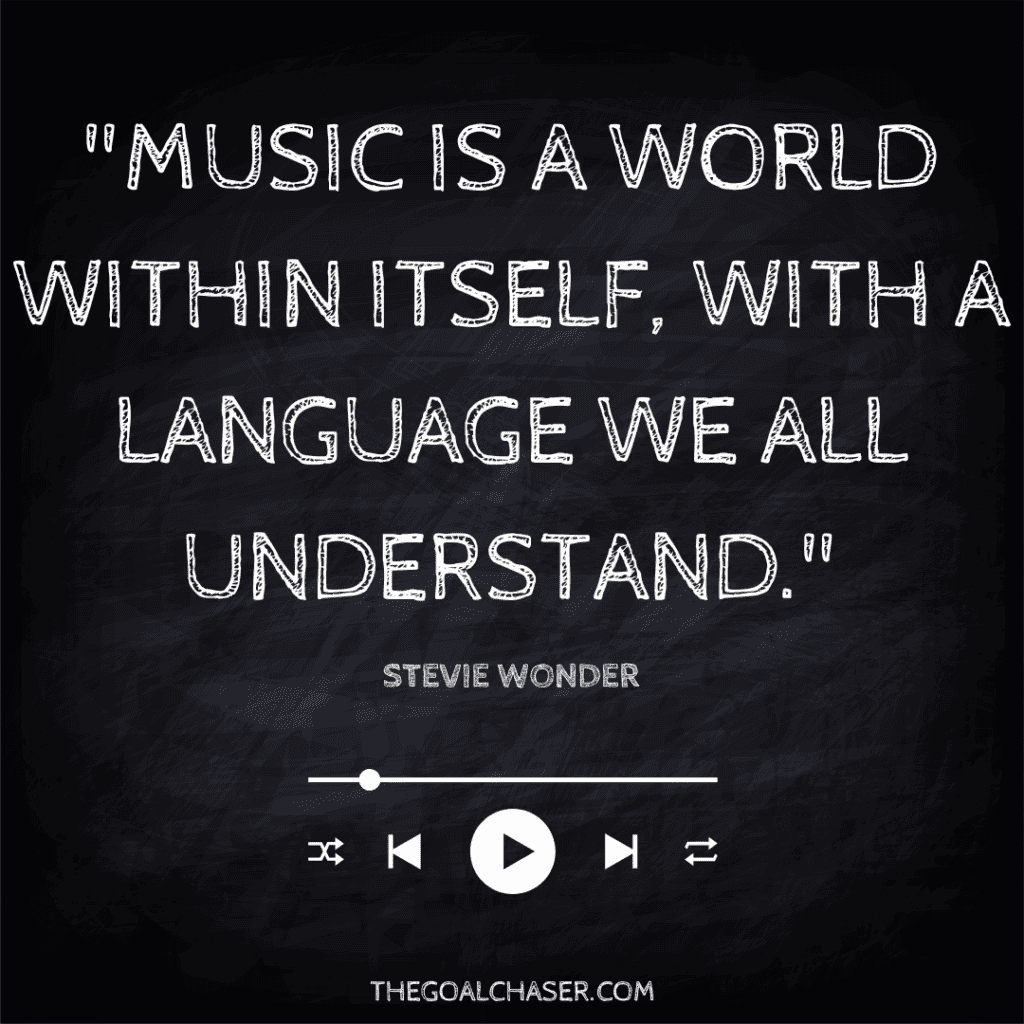 inspirational music quote Stevie Wonder