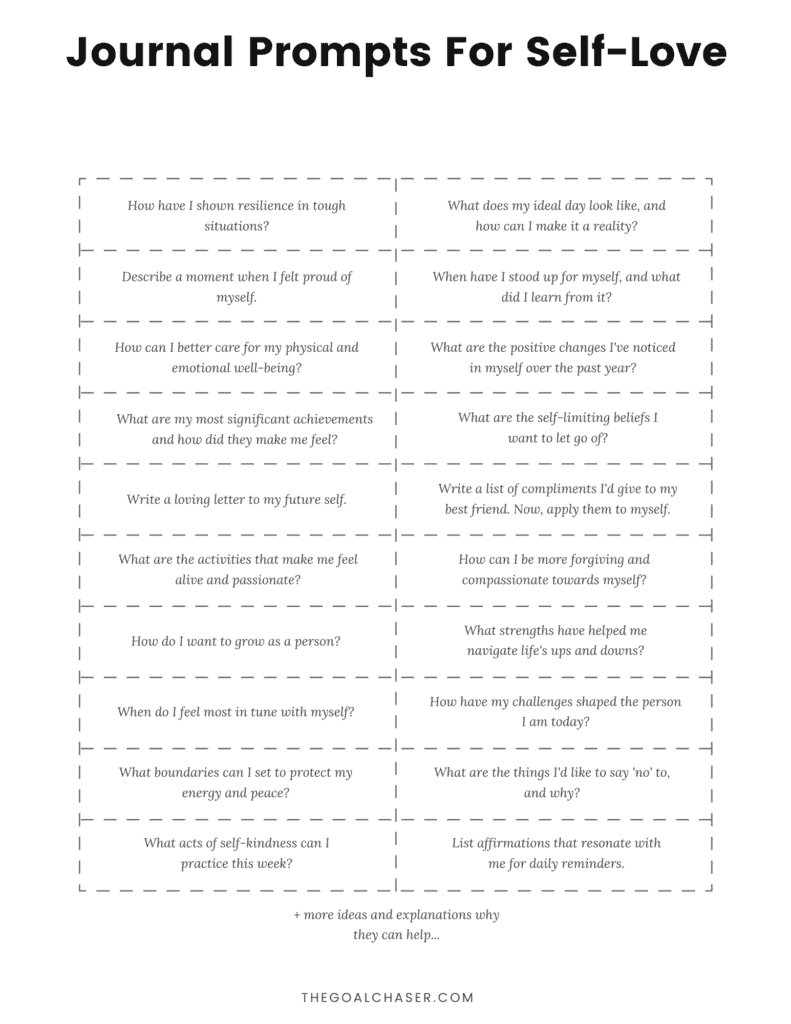 journal prompts for self-love pdf