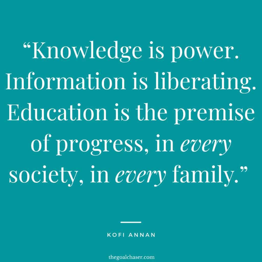 knowledge is power quote