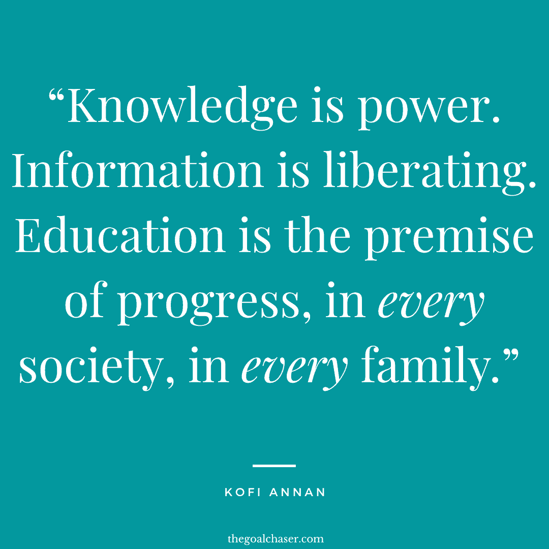 education is power quote