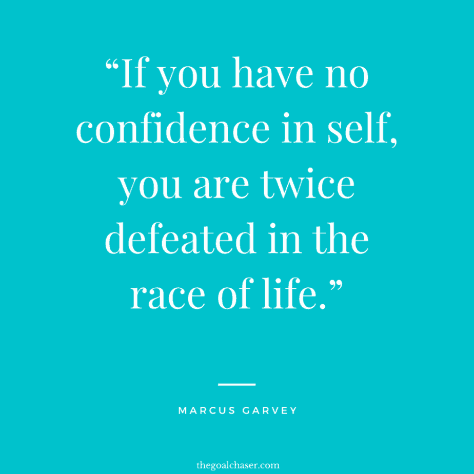 marcus garvey confidence quotes