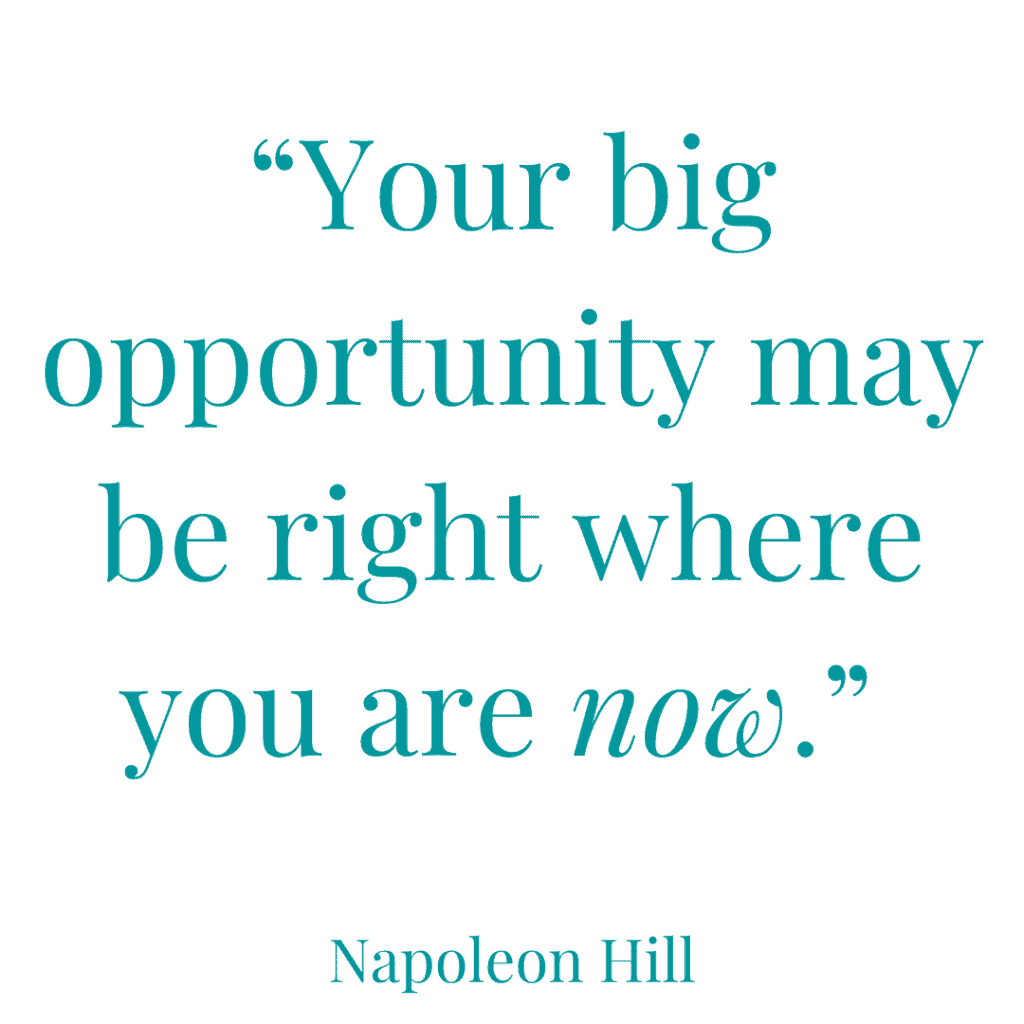 napoleon hill quotes on opportunity