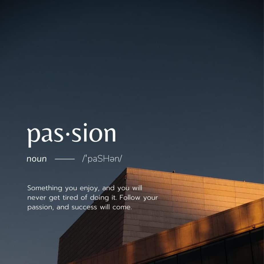 one word quote passion