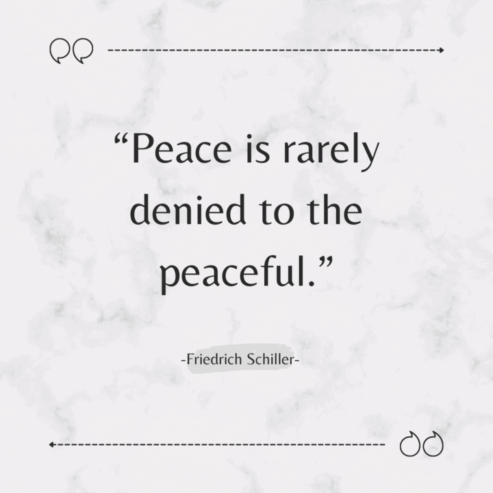 Peace Quotes & Sayings The Goal Chaser