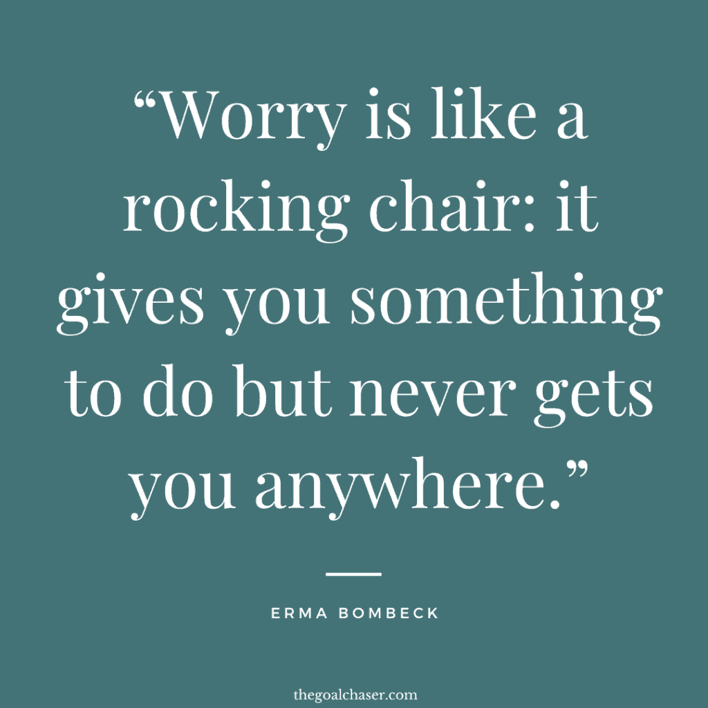Worry quote by Erma Bombeck
