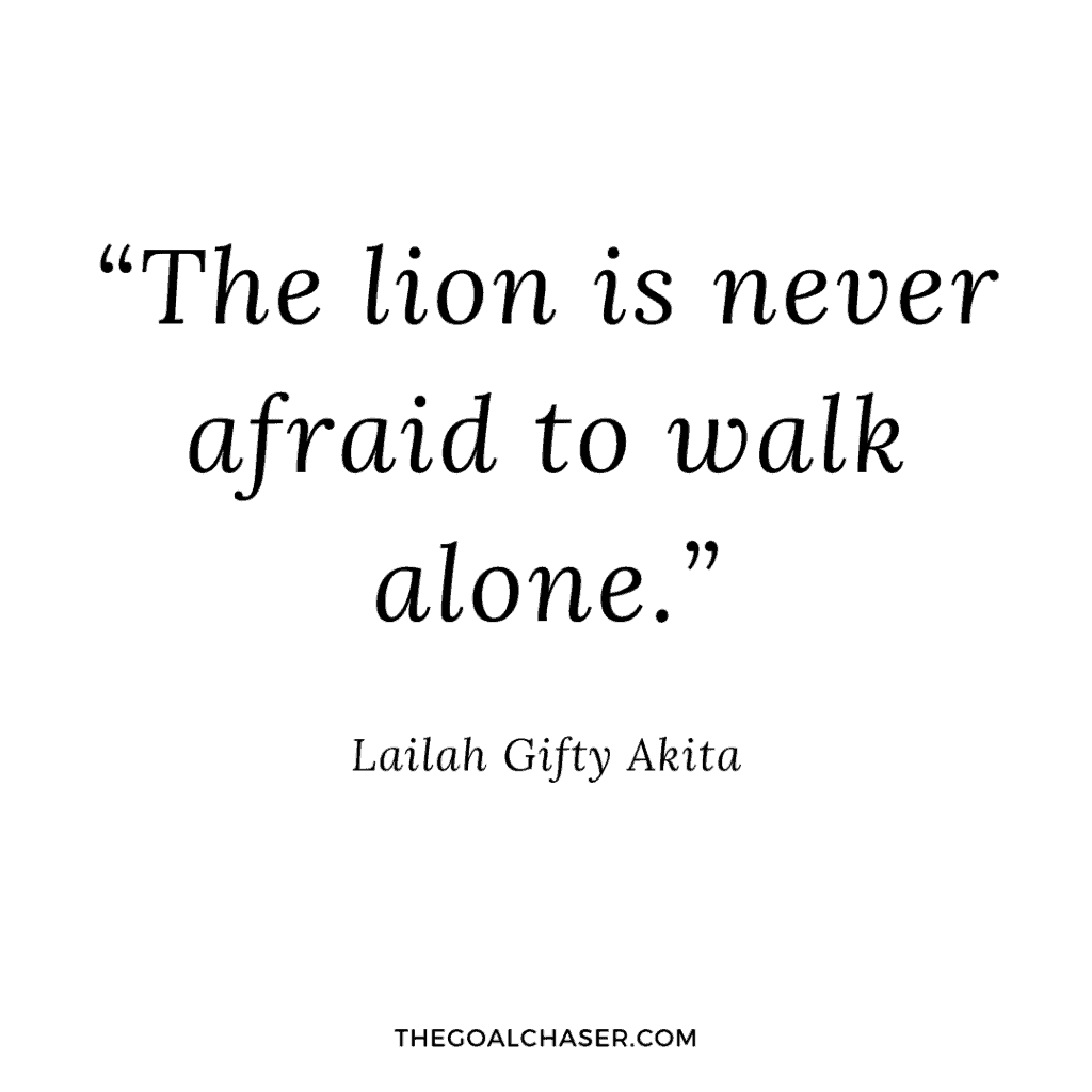 quotes about walking alone