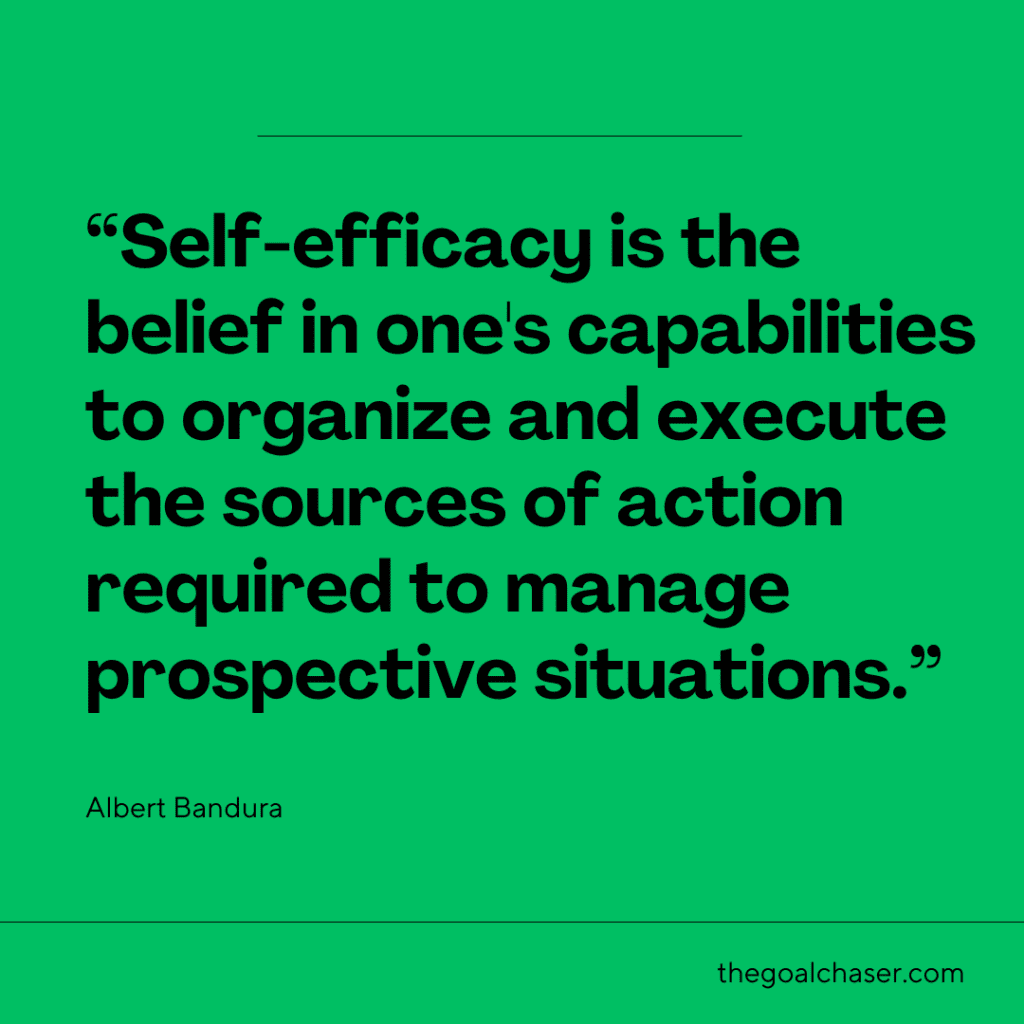 self efficacy quote by Bandura