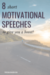 short motivational speeches