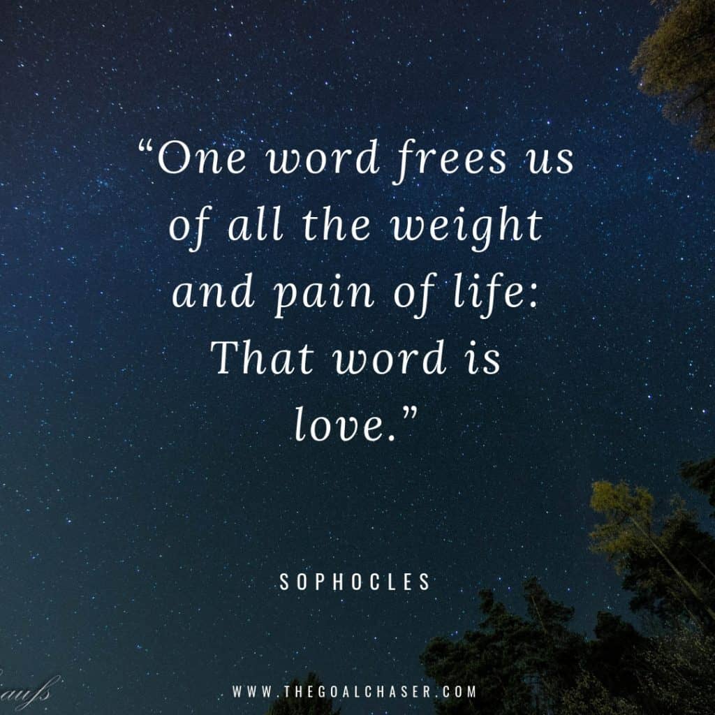 short quotes about love Sophocles