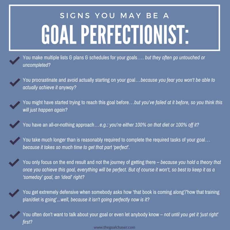 Signs You May Be A Goal Perfectionist