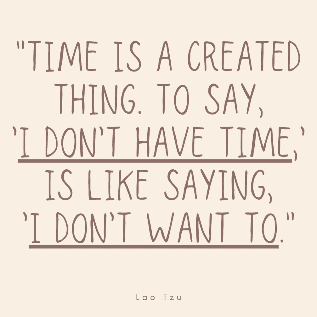 time management quote by Lao Tzu