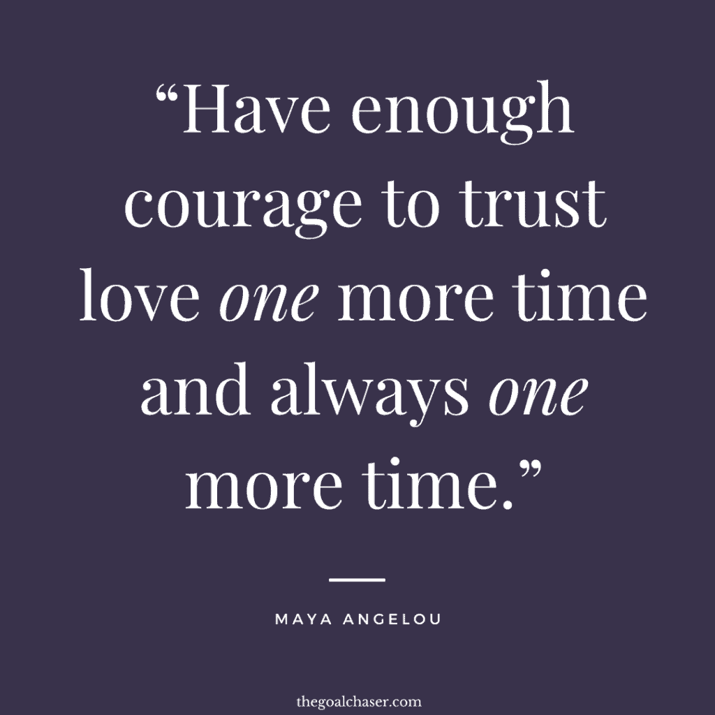 trust quote Maya Angelou